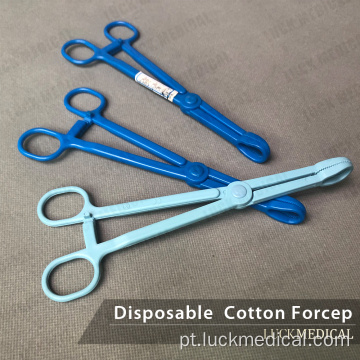 Pinça de algodão de plástico descartável Tweezers Medical Pincers